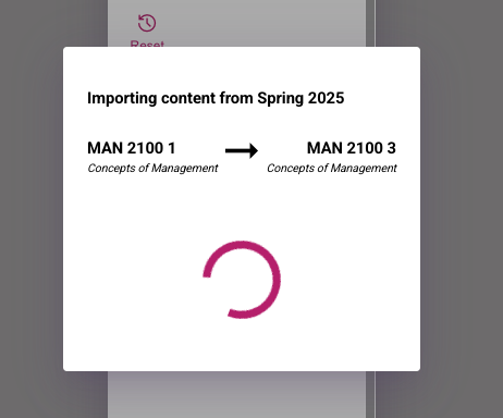 Auto-import taking place